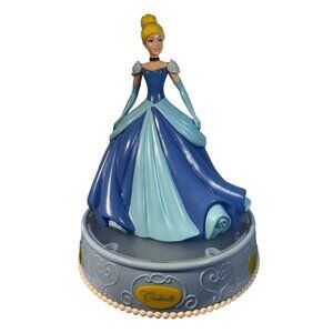 Disney Cinderella Coin Bank Musical Lighted Rotating Figurine 11"